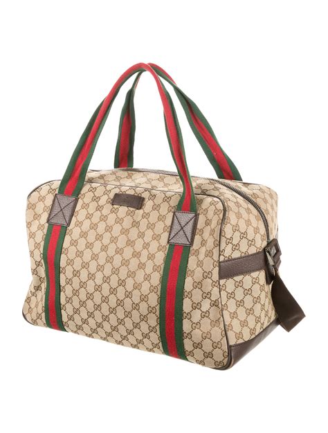 gucci inspired duffle bag